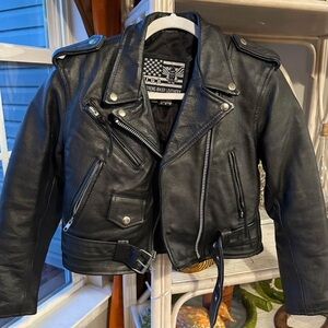 Small Women’s Extreme Leather Biker Jacket